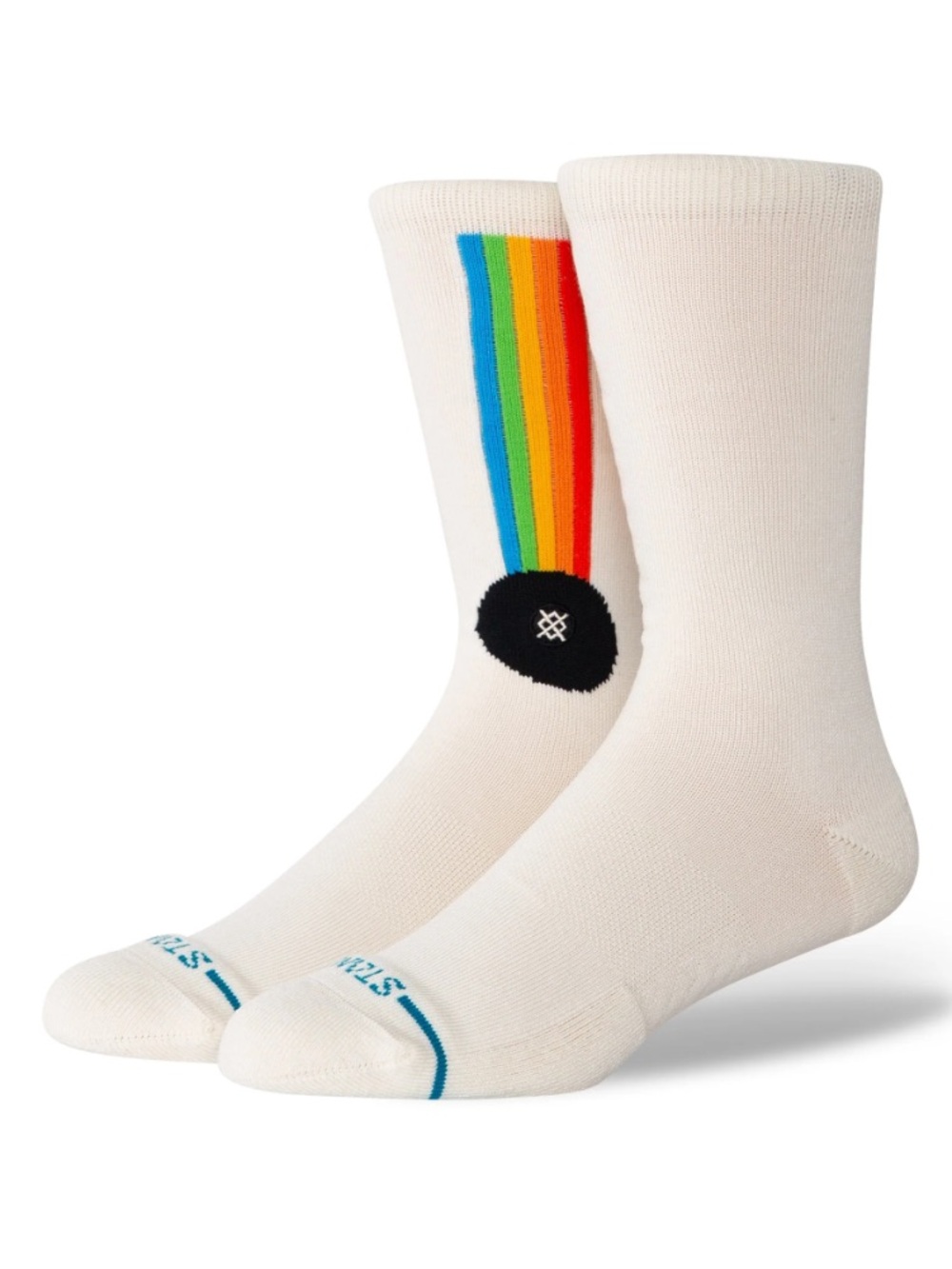 STANCE Unisex Casual Combed Cotton Mid Cushion Crew Socks - APERTURE CREW